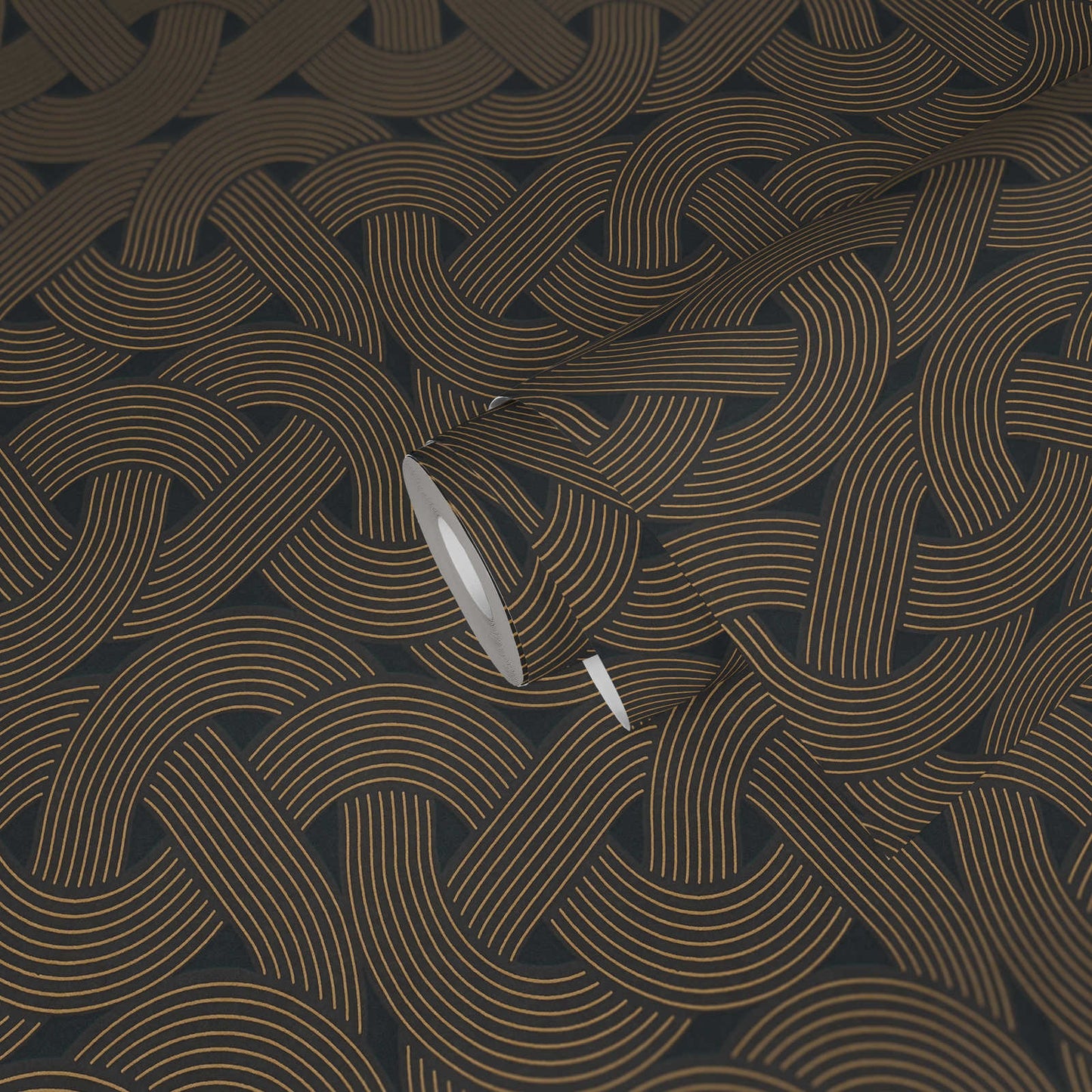 Sample - Weave - Architects Wallpaper - Black