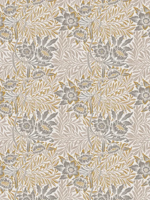 Baroque Floral Wallpaper - Sand