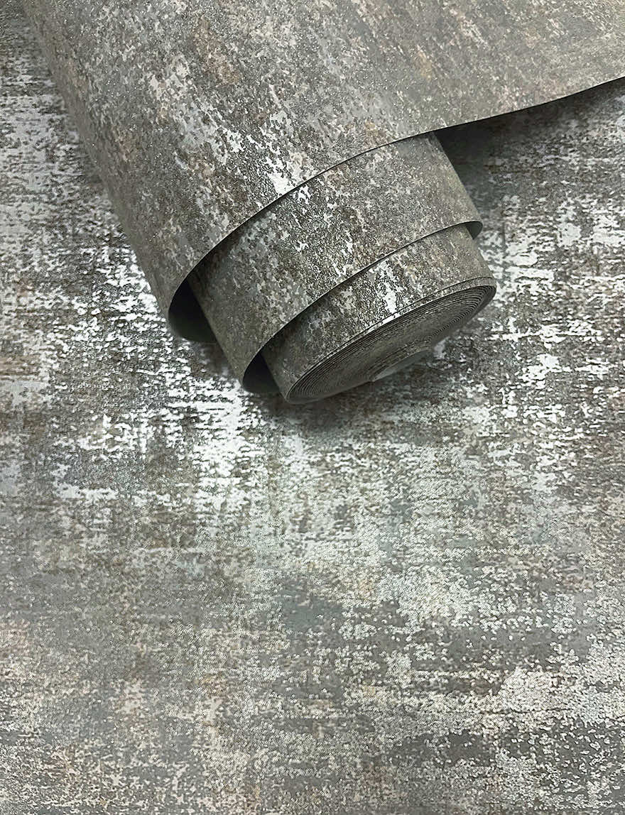 Brindle Bead Wallpaper - Grey/Silver