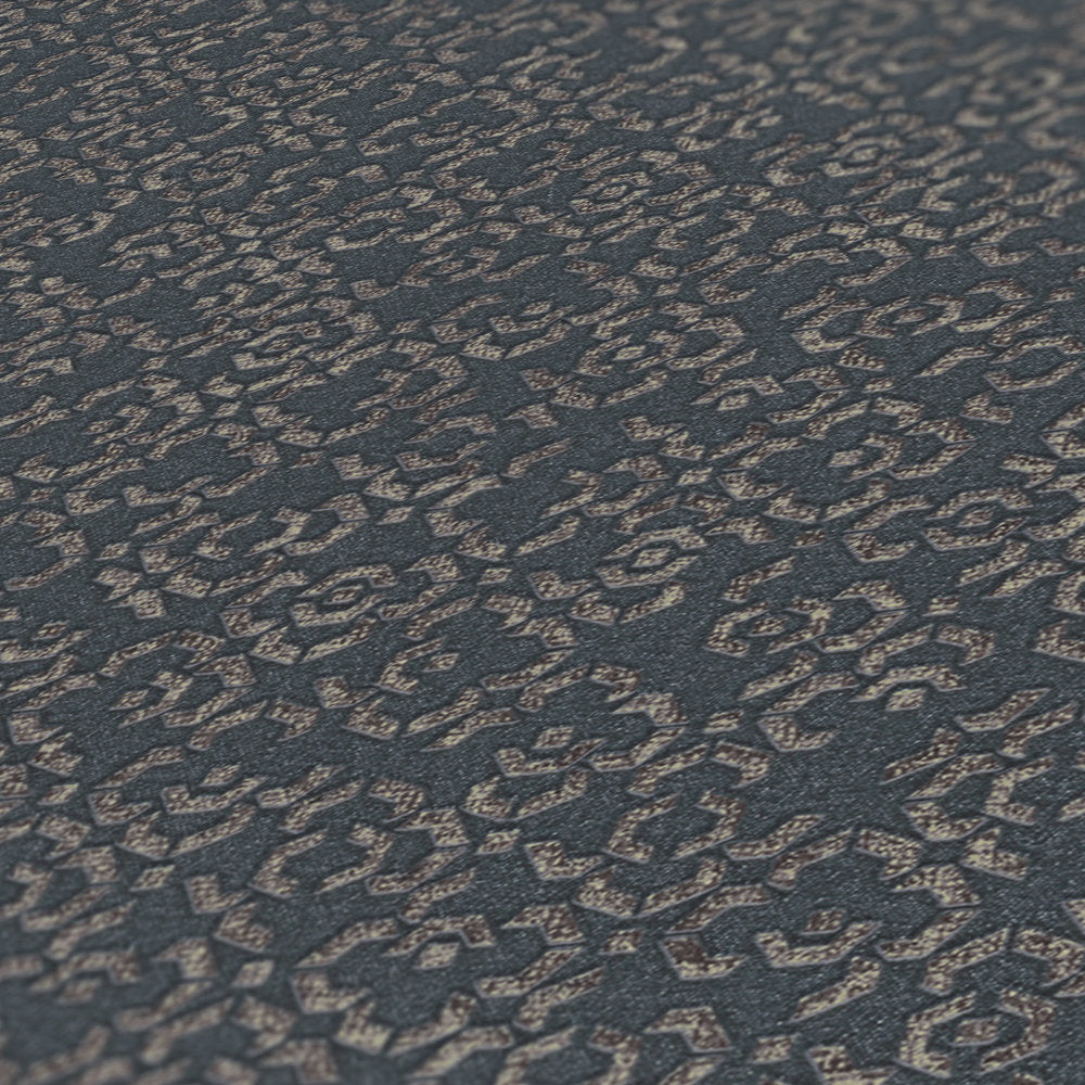Marrakesh Hall Wallpaper - Metallic Grey
