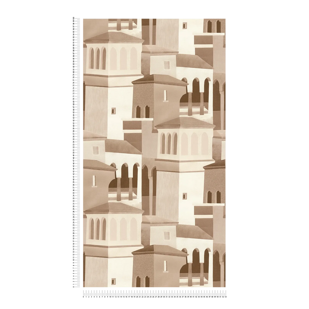 Piazza Architectural Vinyl Wallpaper – Neutral