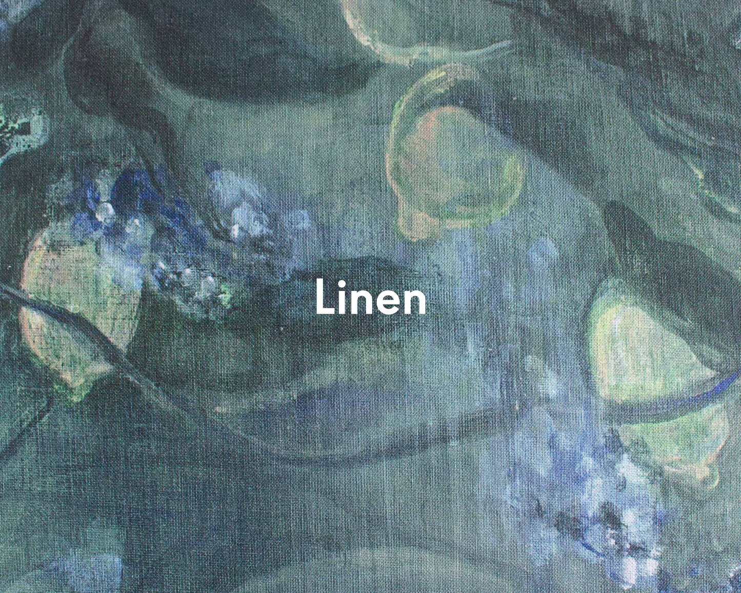 Heroidas Floral Oil Painting - Green - Custom Sized Wallpaper Mural (per m2)