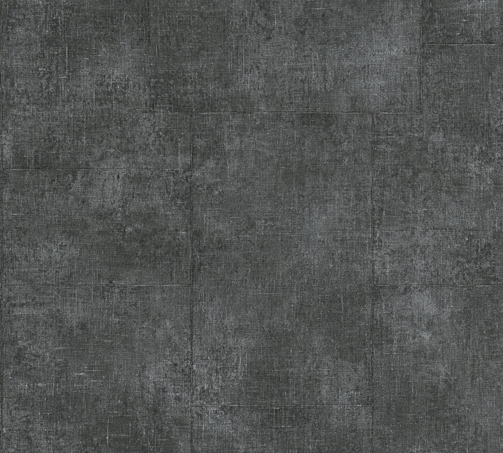 Rustic Industrial Vinyl Wallpaper - Black Charcoal - 60 Rolls Due September