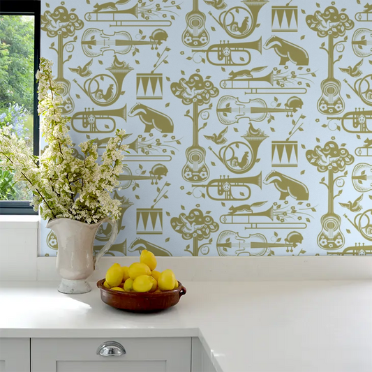 Pet Sounds Wallpaper - Powder Blue