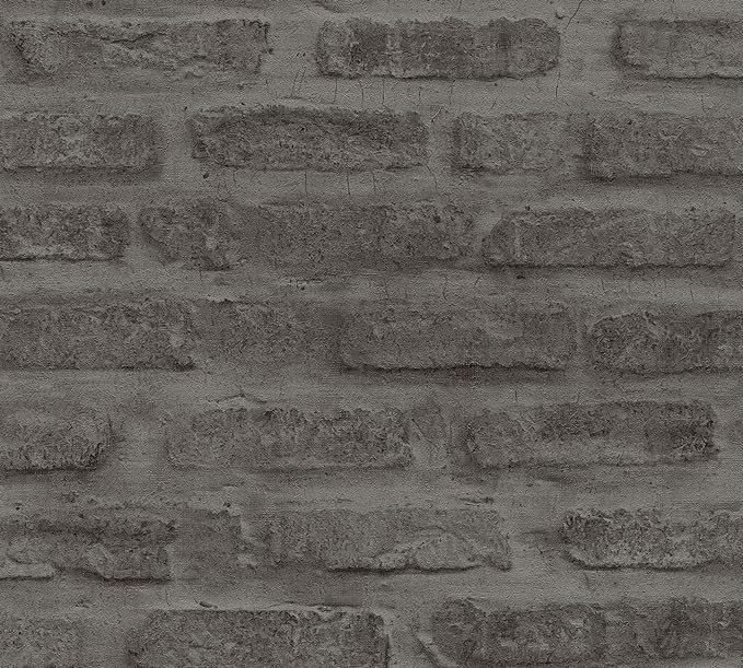 Sample - Brick Wallpaper - Ash