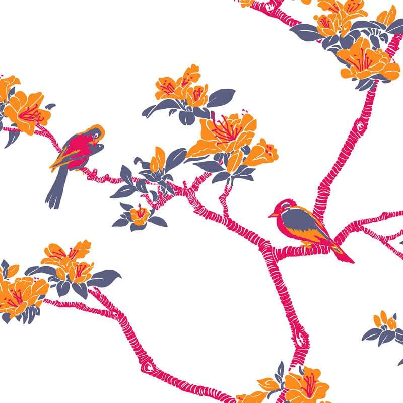 Sample – Azalea Florence Broadhurst Wallpaper - Kalho