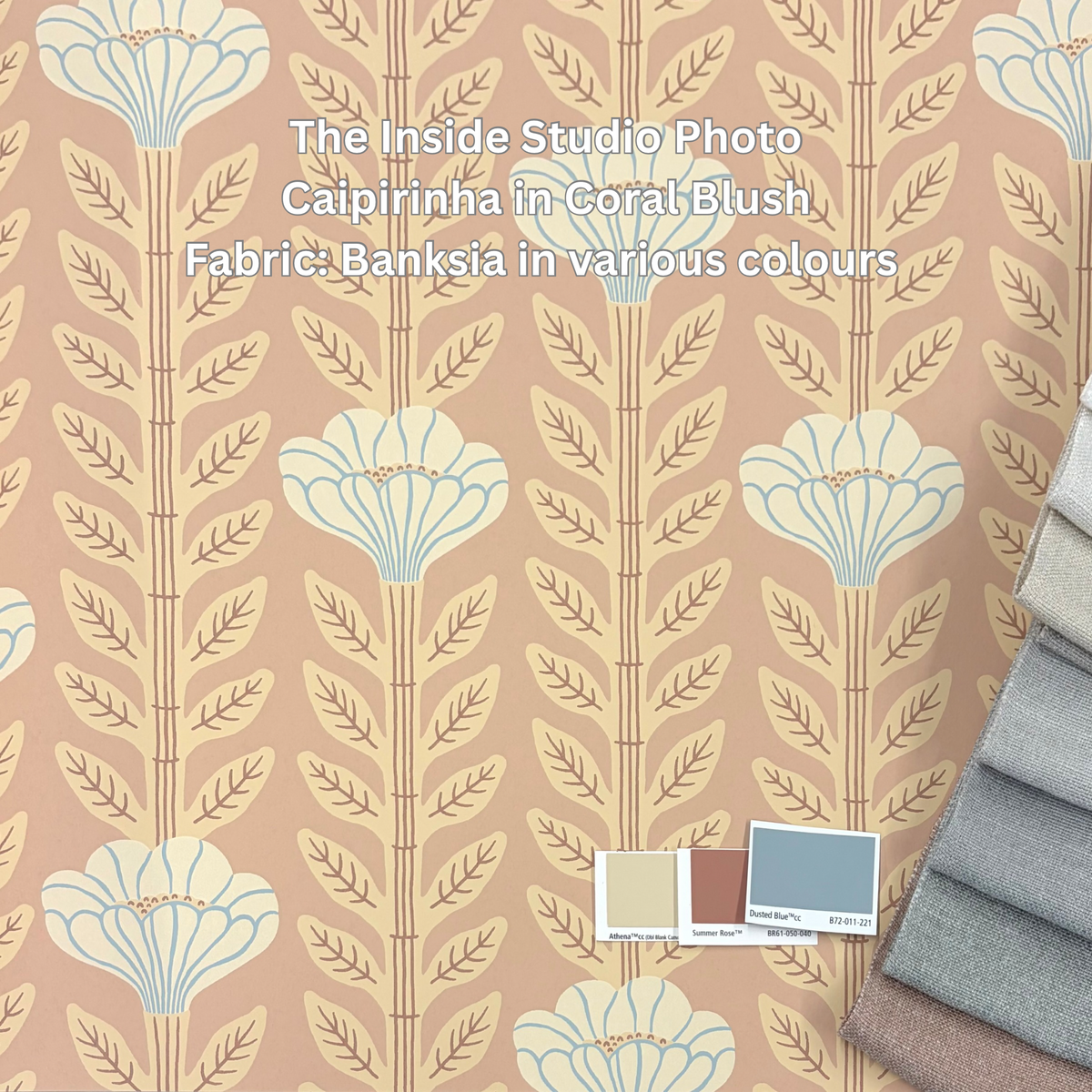 Caipirinha Wallpaper - Coral Blush