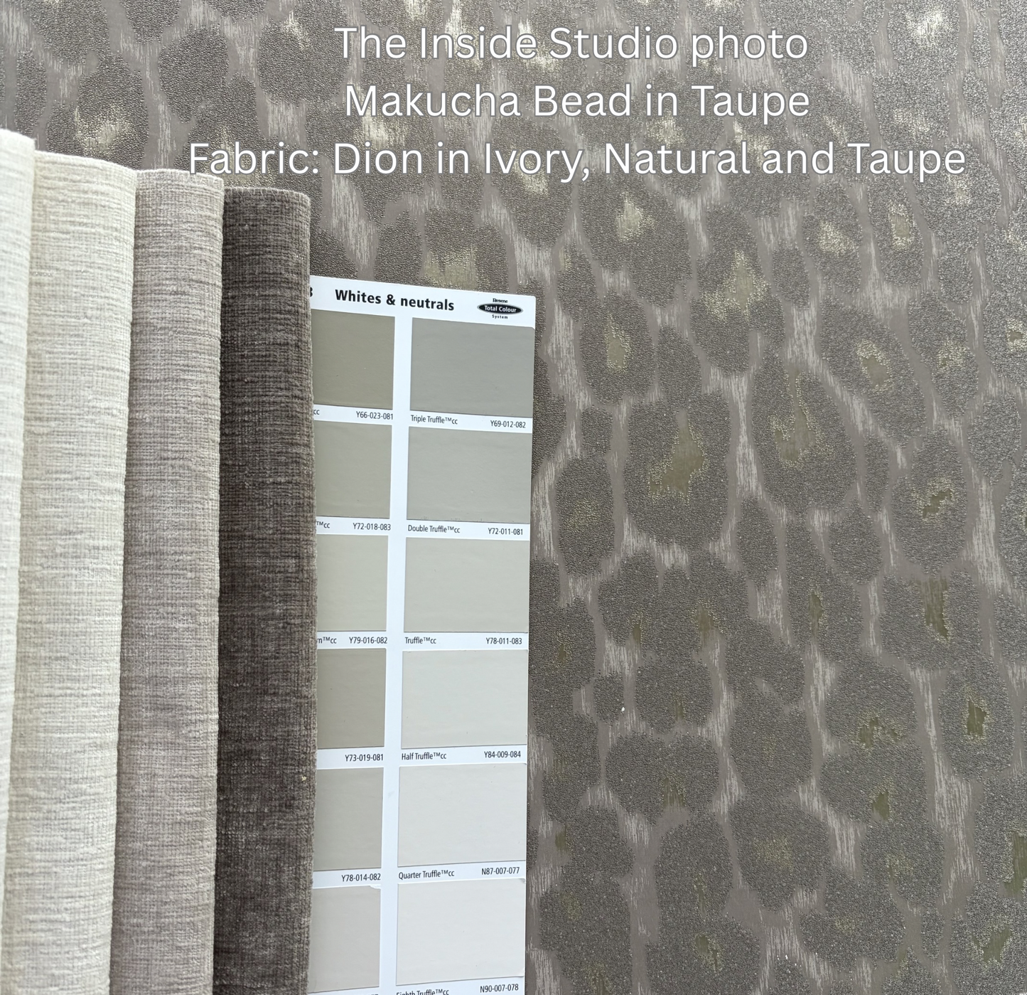 Makucha Bead Wallpaper - Taupe