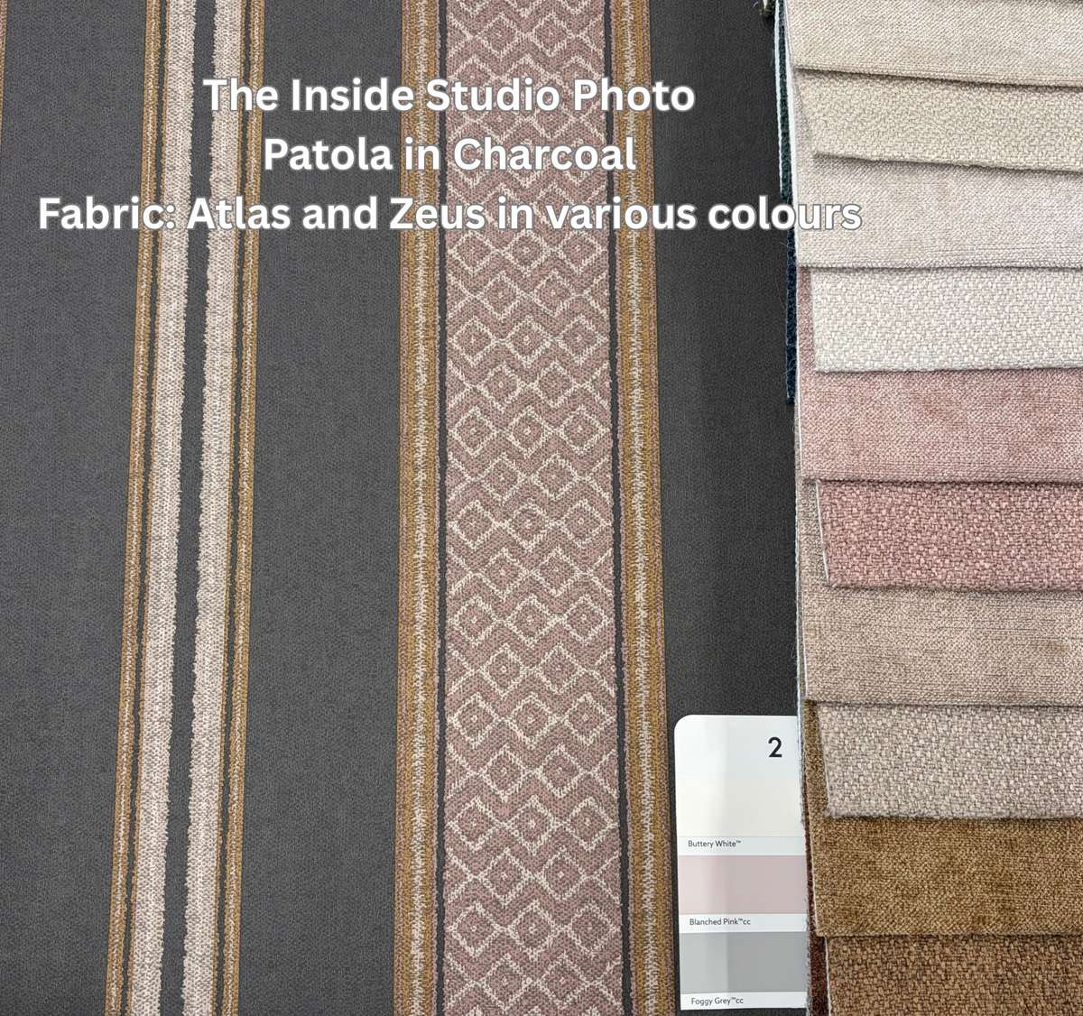 Patola – Woven Stripe Wallpaper – Charcoal