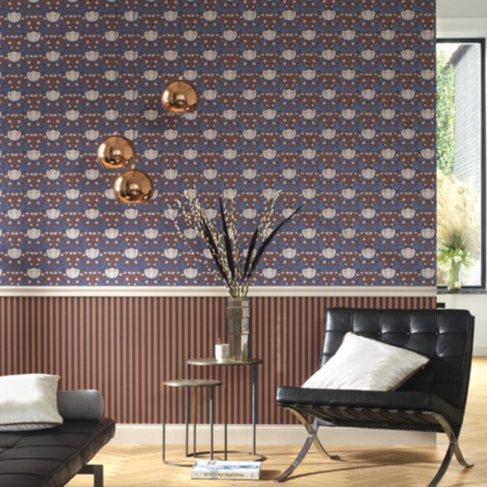 Foxtrot Wallpaper - Purple - Discontinuing