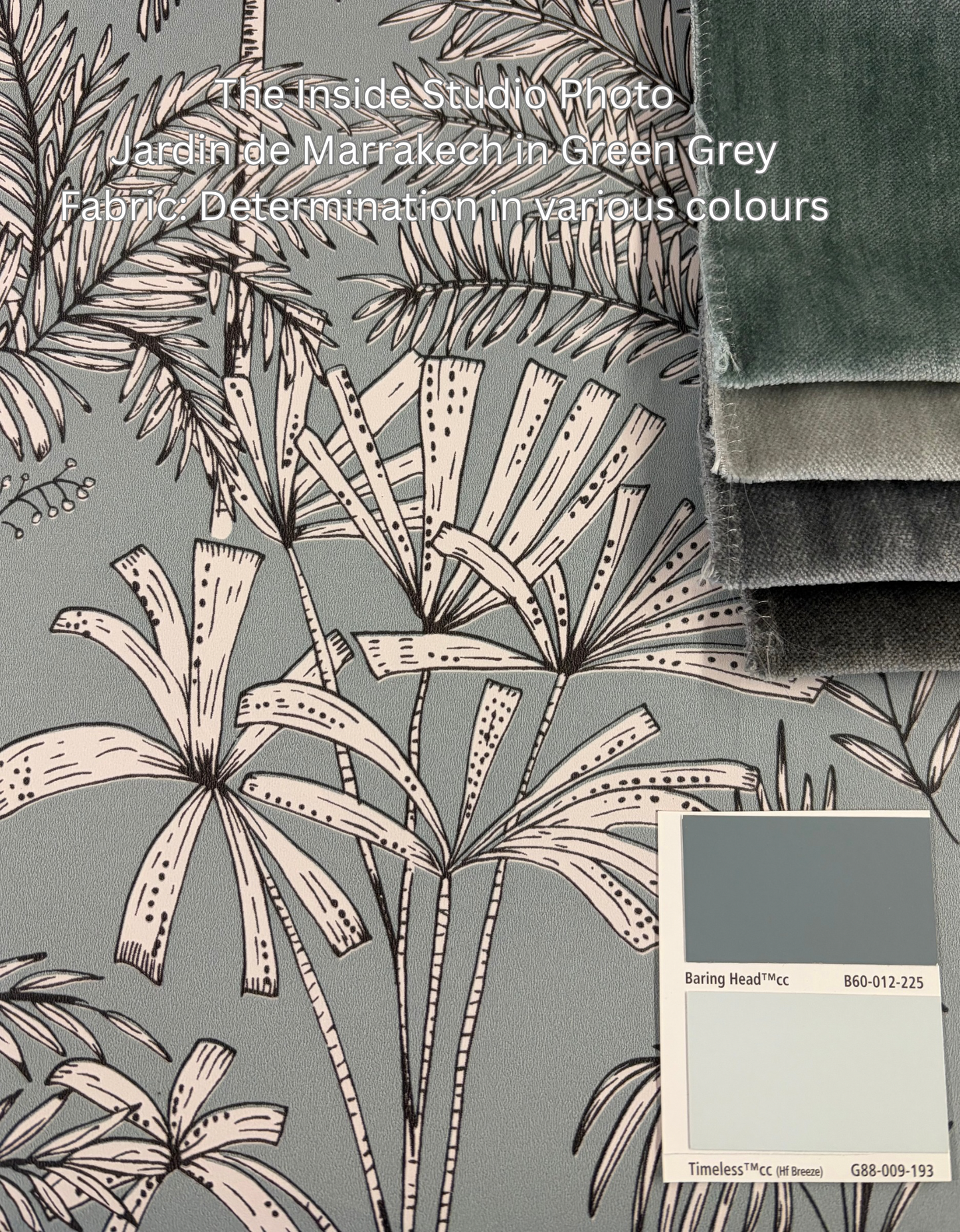 Jardin De Marrakech Vinyl Wallpaper - Green - Discontinuing