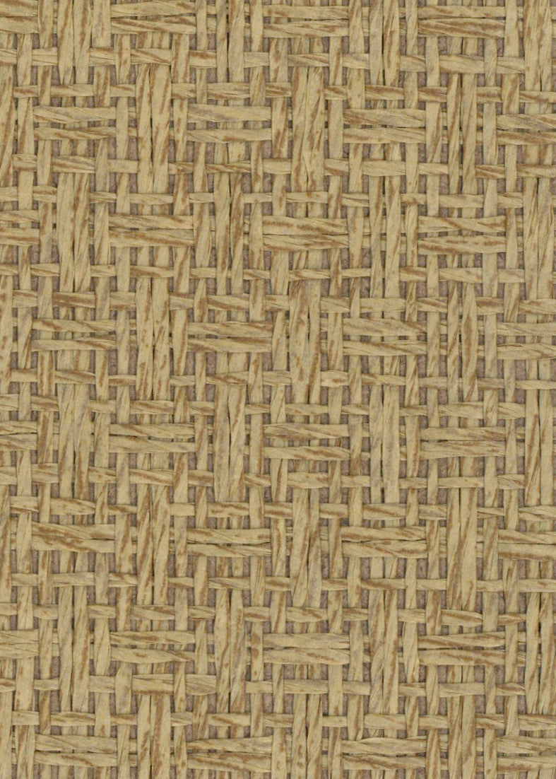 Sample - Basket Case- Grasscloth Wallpaper - Latte