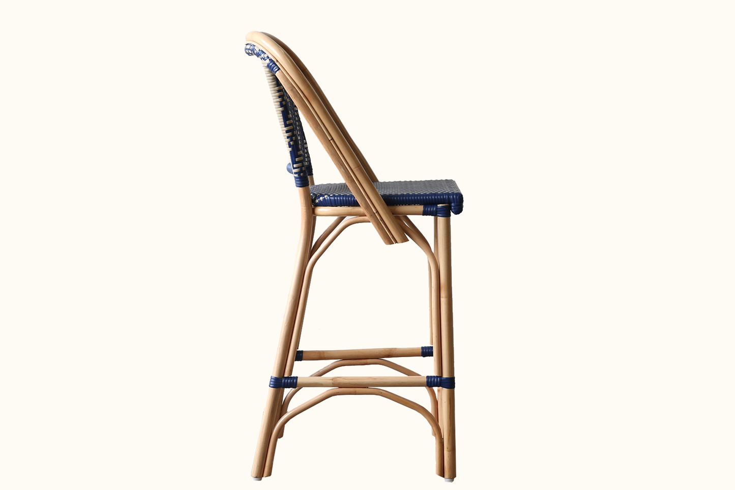 Burbank Cane Barstool - Mediterranean Edition SALE - ASK US FOR A DELIVERY QUESTION