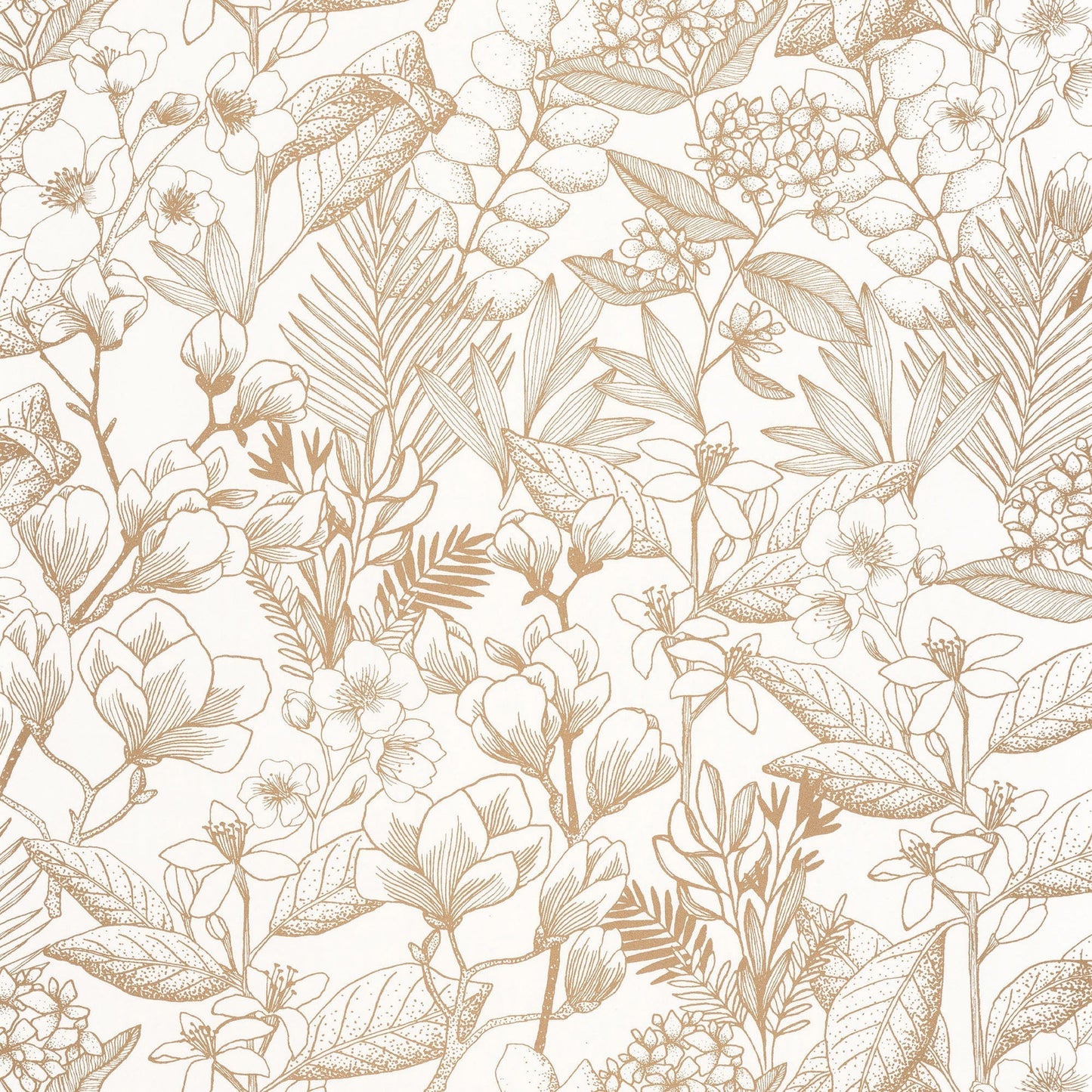 Sample - May Flower Power Wallpaper - Nude