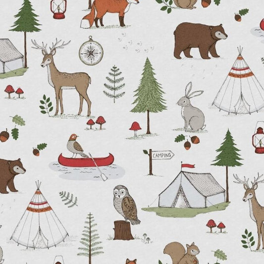 Camping Trip - Multi - Custom Sized Mural Wallpaper (per m2)