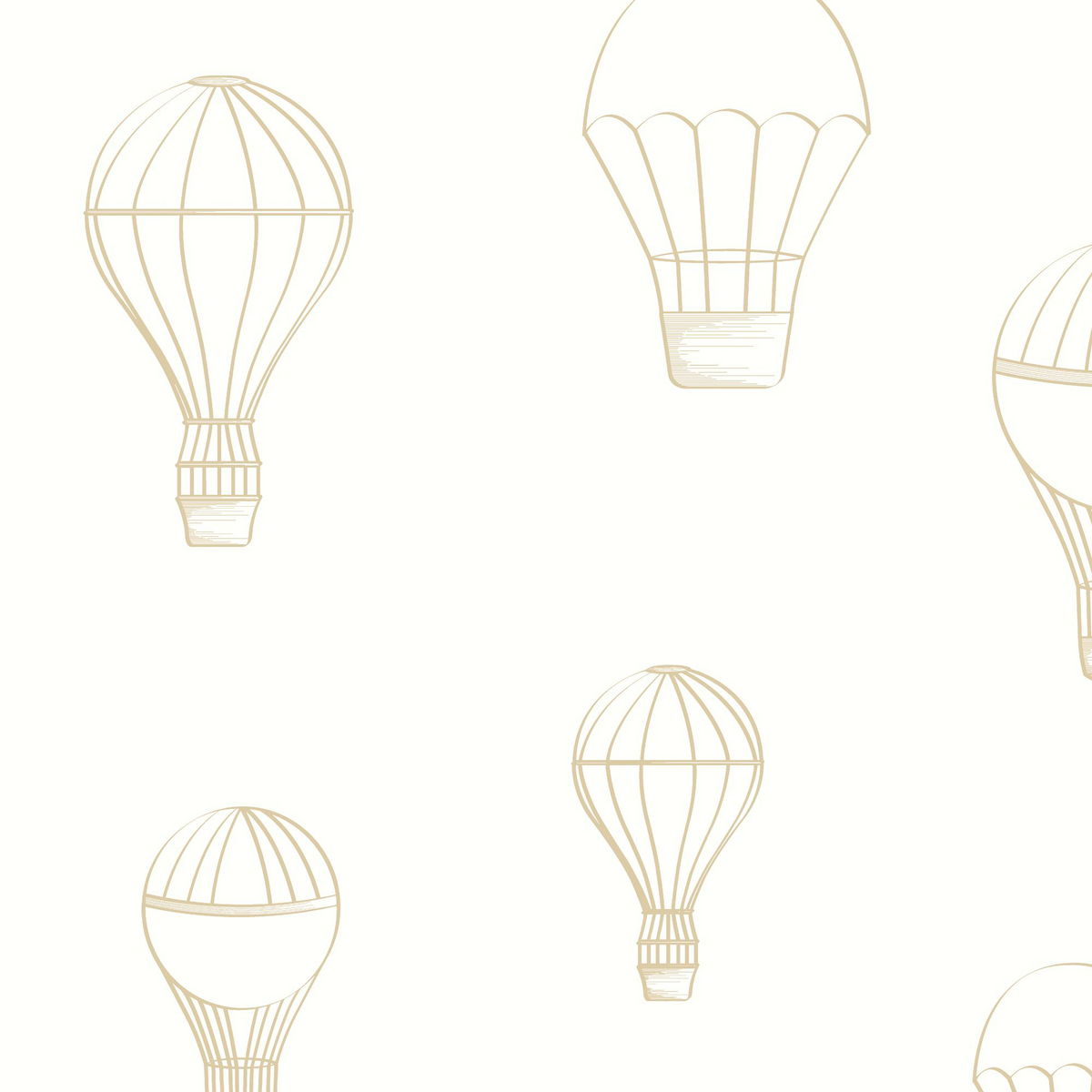Sample - Voyager Wallpaper - White
