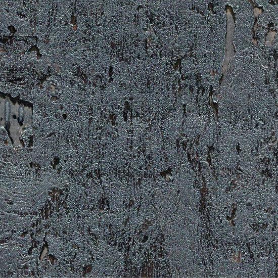 Sample - Cork Metallic Wallpaper - Black/Silver