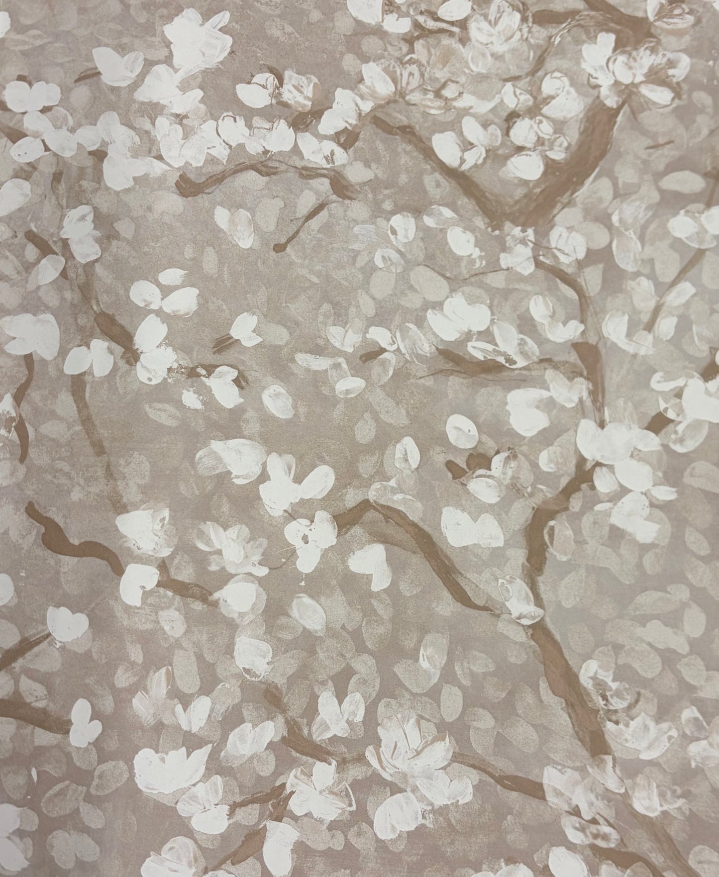 Sample - Dappled Tree Wallpaper - Ecru