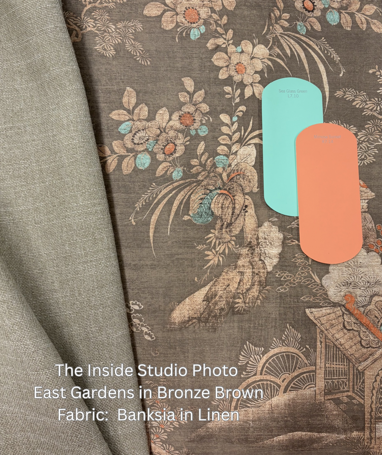 East Gardens Wallpaper - Bronze Brown