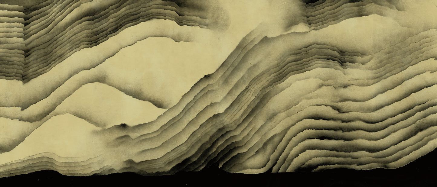 Boulevard Cloudy Peak Texture Plus - Coffee - Custom Sized Wallpaper Mural (per m2)
