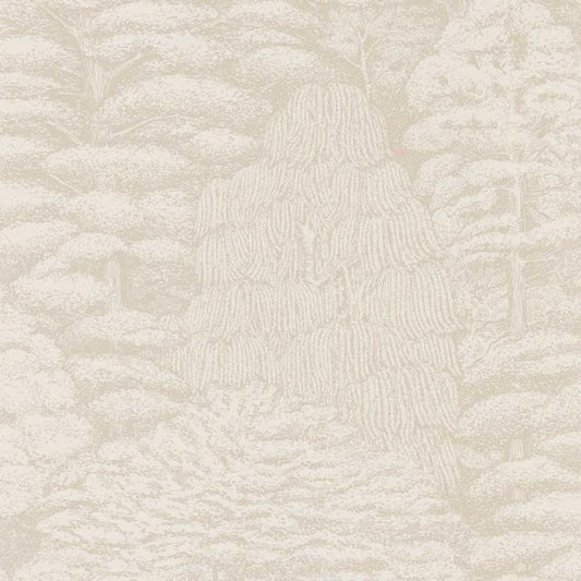 Woodland Toile Wallpaper - Ivory and Neutral