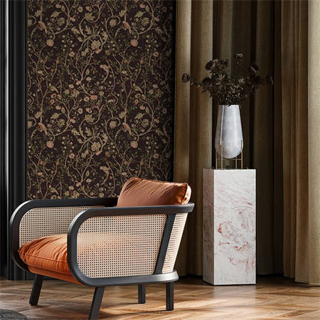 Whimsical Garden Chinoiserie Wallpaper – Olive