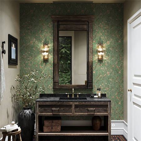 Whimsical Garden Chinoiserie Wallpaper – Sage Green