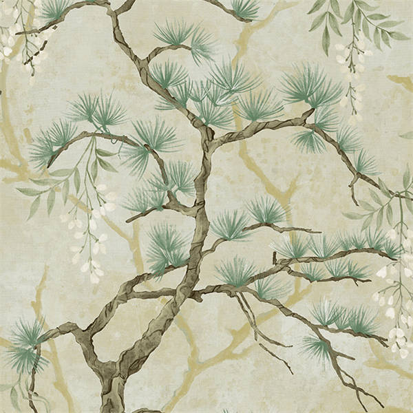 Pine Shadow Wallpaper - Grey