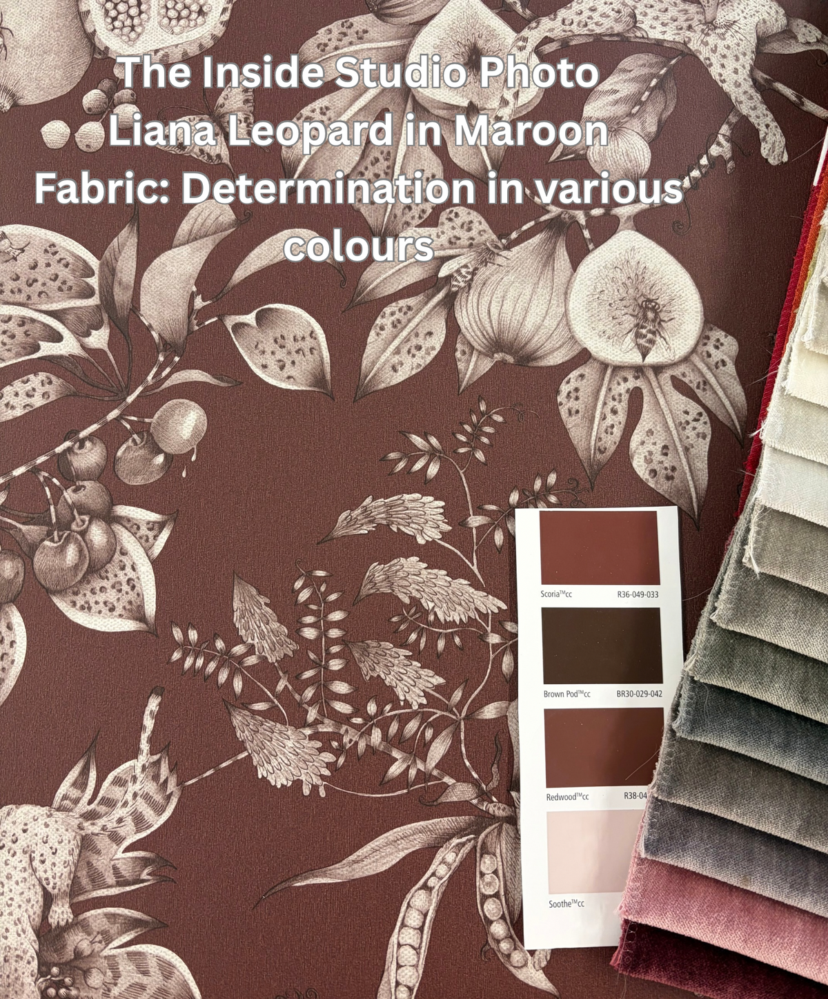 Liana – Leopard Wallpaper – Maroon