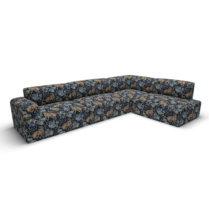 Desa Tiger Fabric - Midnight