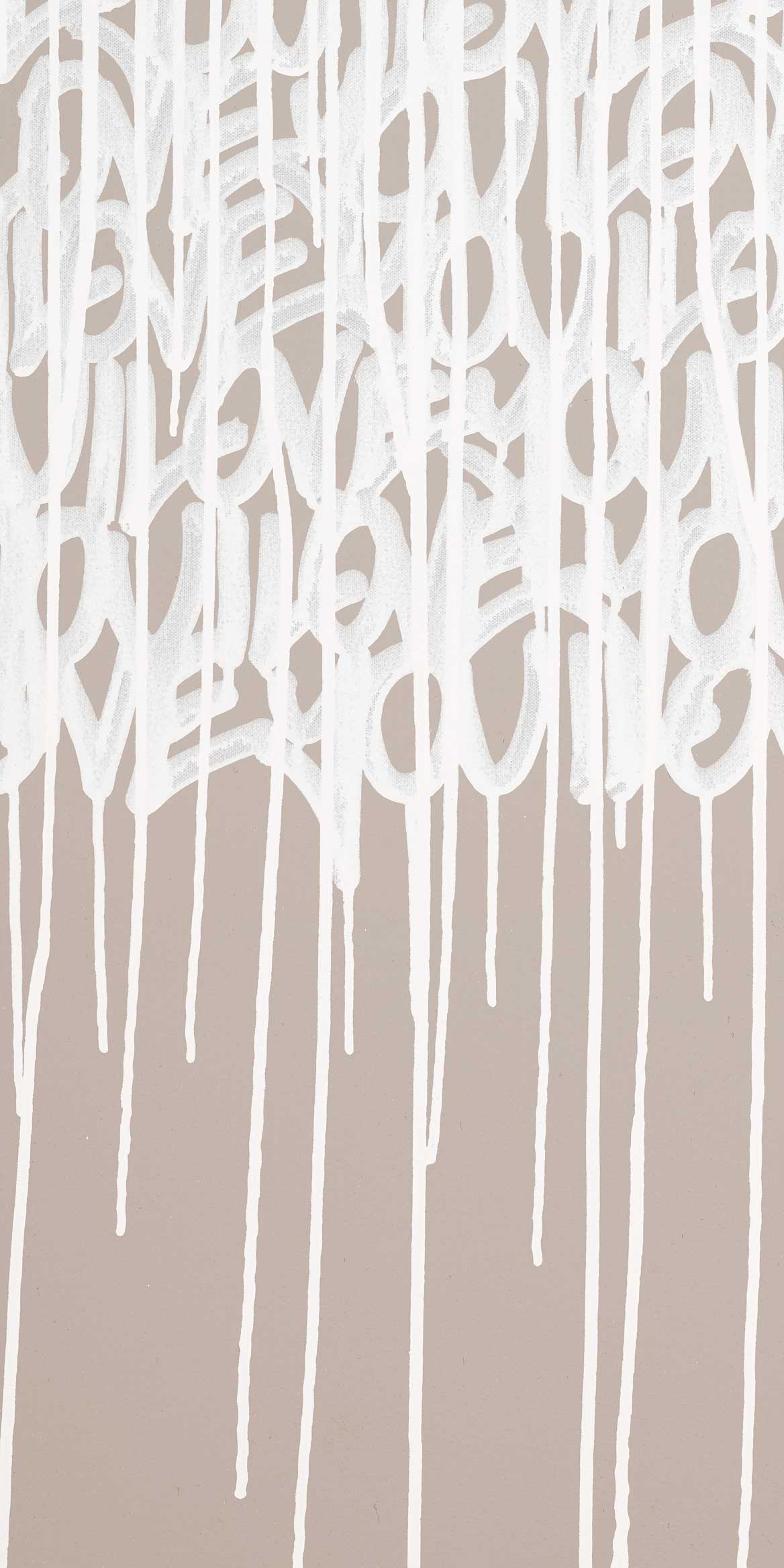 Sample - Enlightened Love - Custom Sized Wallpaper Mural (per m2) - Clay
