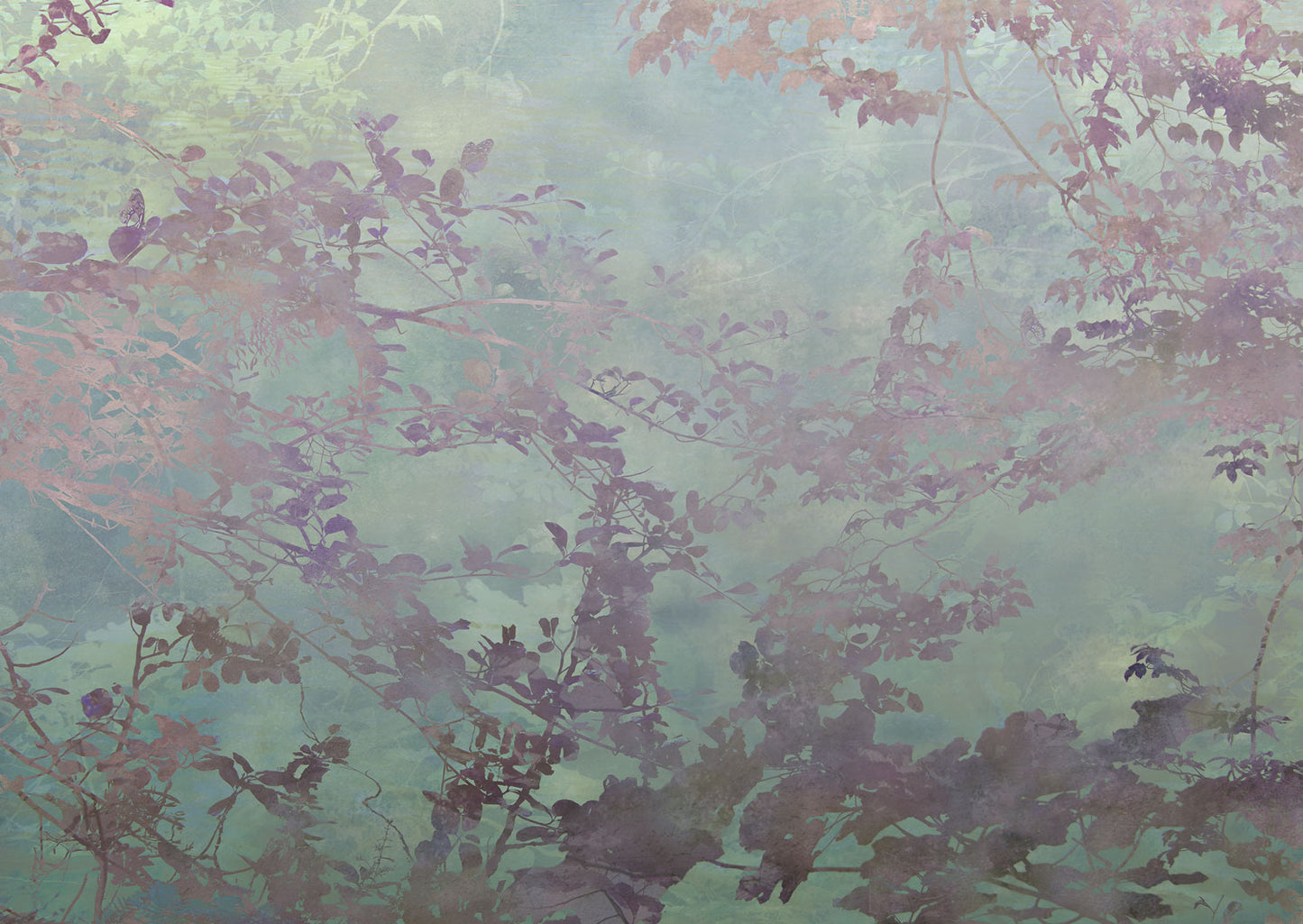 Sample - Calm Waters - Green Sage - Custom Sized Wallpaper Mural (per/m2)
