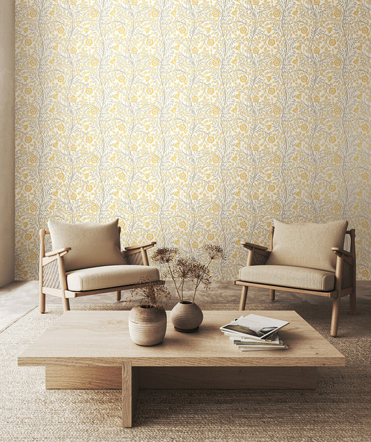 Rosehip Trail Wallpaper - Ohpopsi - Warm Natural