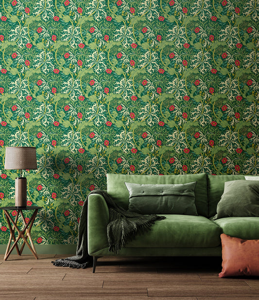 Seaweed Garden Wallpaper - Ohpopsi - Emerald
