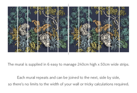 Roar Jungle - Hybrid Mural - Inky
