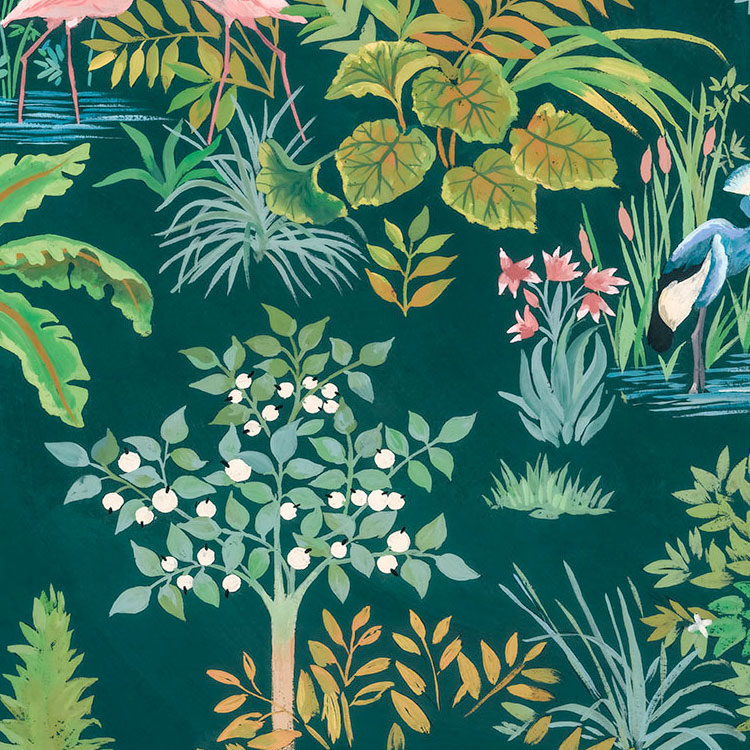 Happy Jungle - Custom Sized Mural Wallpaper (per m2)