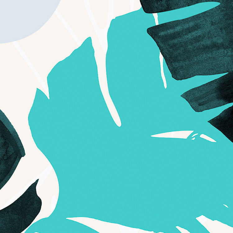 Tropical Shapes - Custom Sized Mural Wallpaper (per m2)