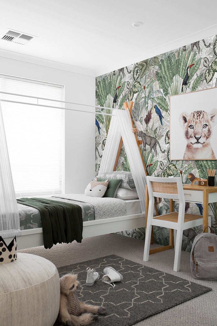 Jungle Wallpaper Mural - Jimmy Cricket