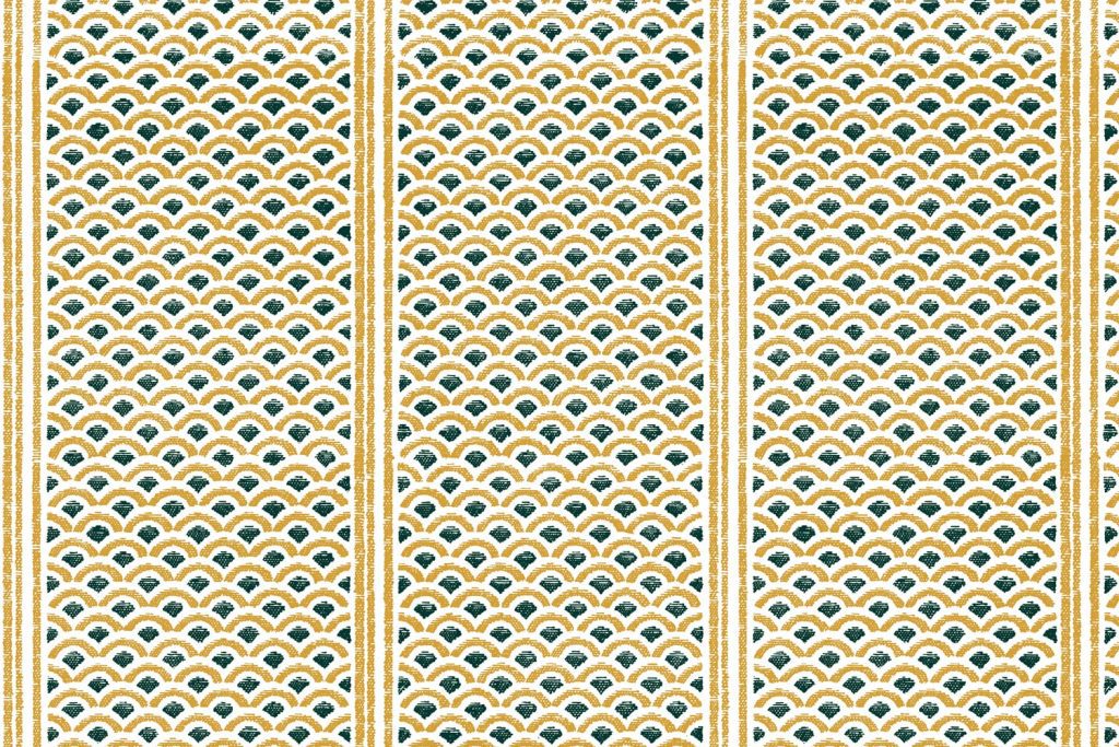 Japanese Panels Florence Broadhurst Wallpaper - Ochre