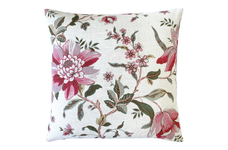 Coussin Cylindre Laura Ashley Motif Floral Charbon - 46cm X 20cm