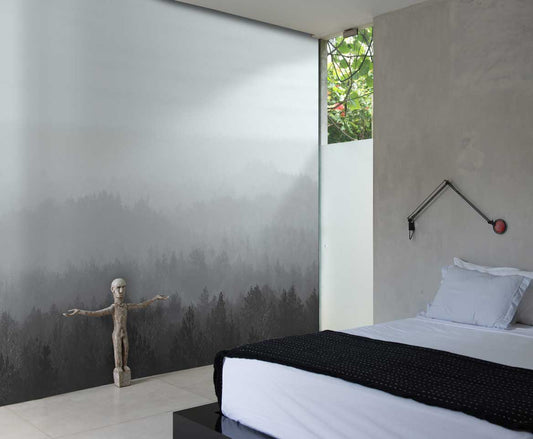 Oslo Vintage Forest - Custom sized wallpaper mural (per/m2) - Ice