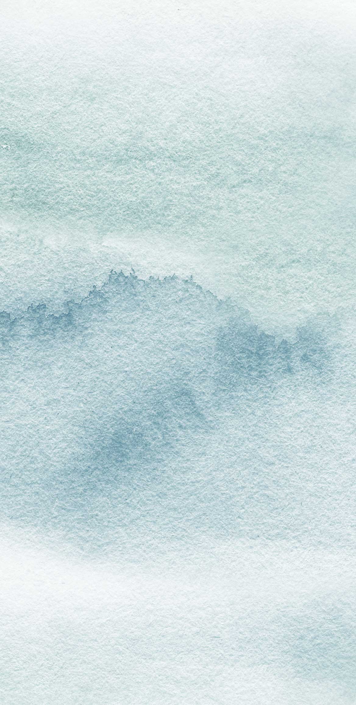 Riviera Watercolor - Teal - Custom Sized Wallpaper Mural (per/m2)