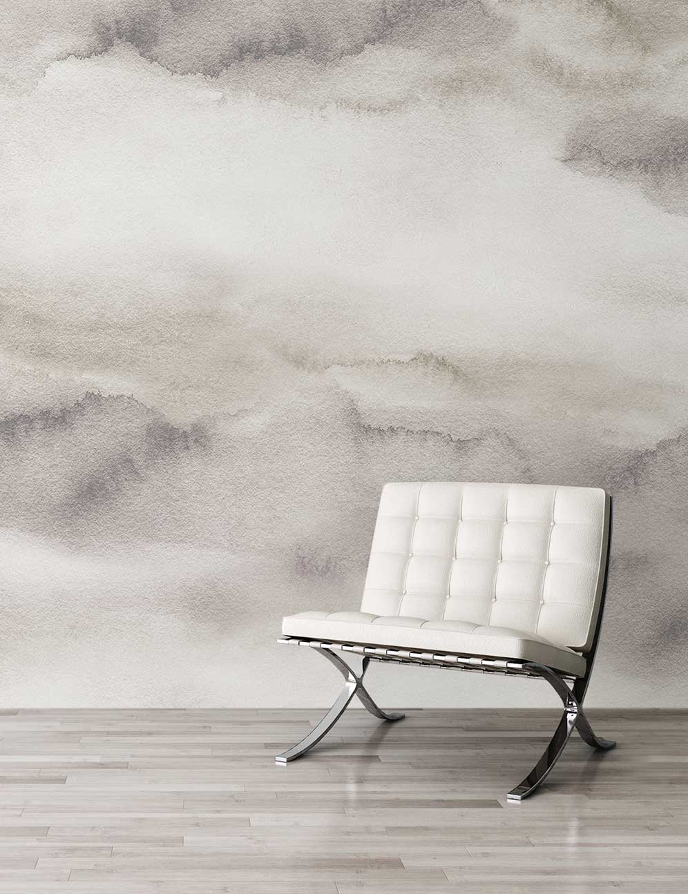 Riviera Watercolor - Dune - Custom Sized Wallpaper Mural (per/m2)