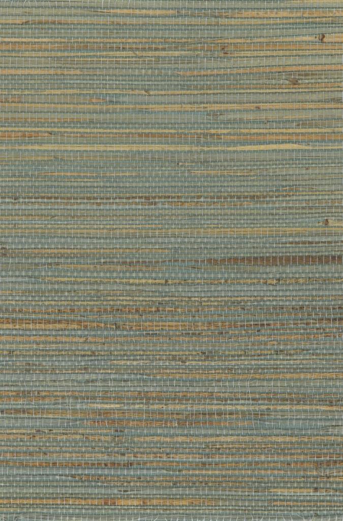Sample - Hemp Revolution - 100% Hemp Wallpaper - Smoky Blue