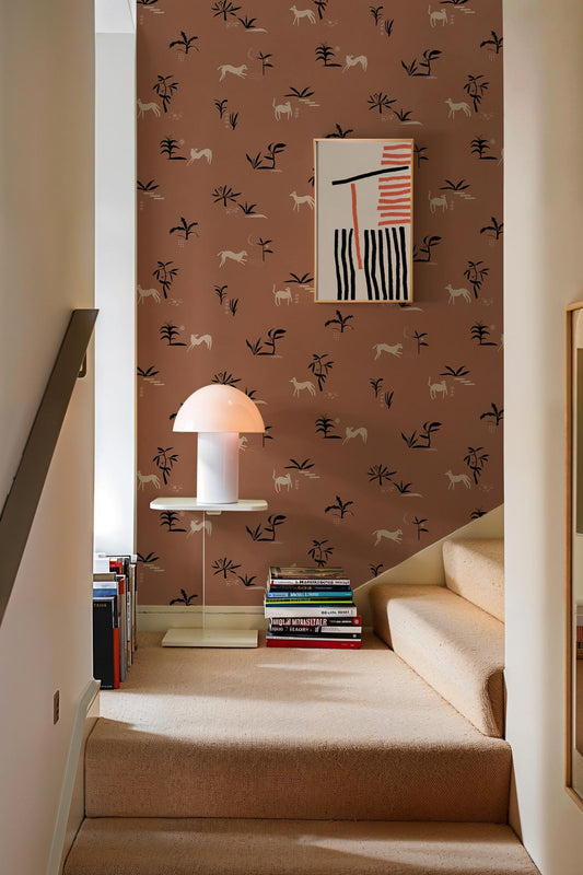 Prehistoric Animal Wallpaper - Red