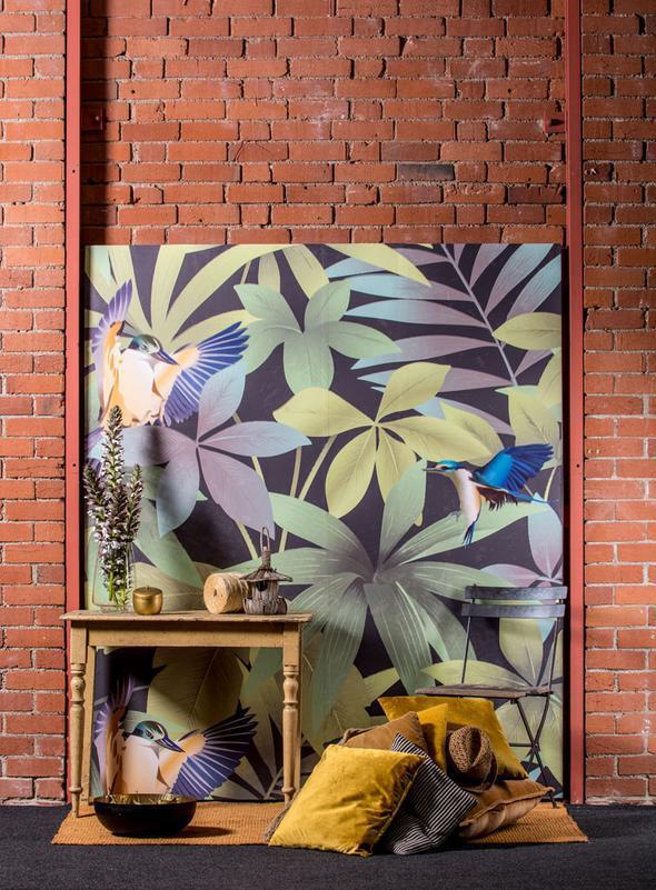 Sample – Kingfisher - NZ Custom Sized Wallpaper Mural (per m2)