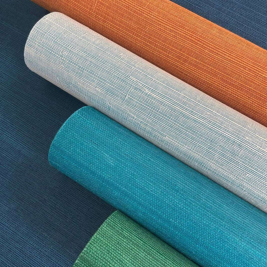 Bali 2 - Grasscloth Wallpaper - Sage Grey