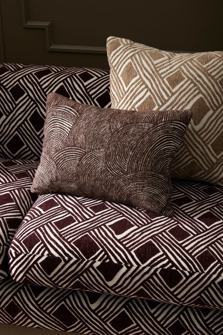 Casablanca Wave Fabric - Grey