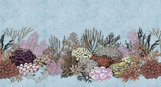 Octopus´s Garden - Custom Sized Wallpaper Mural (per m2) - Blue