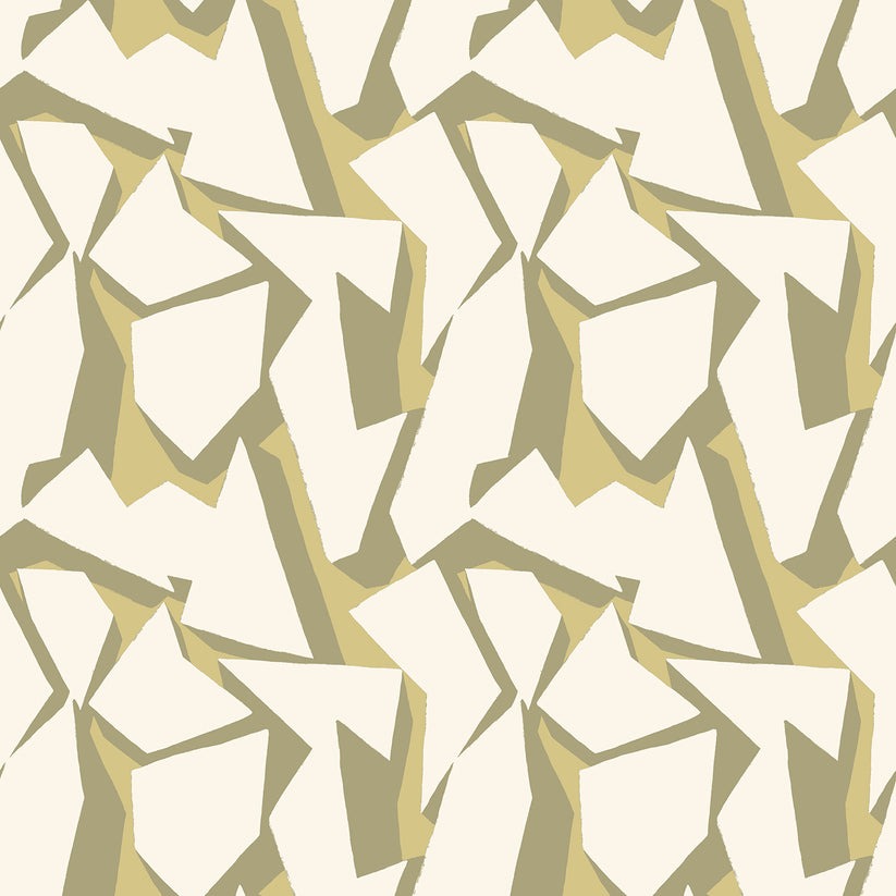 Shatter Wallpaper - Olive Oil